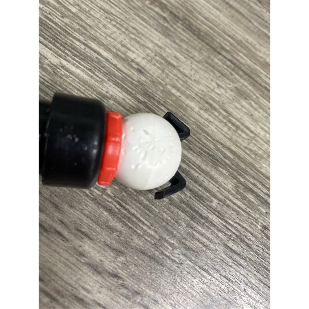Vintage‎ Fisher Price Little People Lucky Dog Black And White with Red Collar